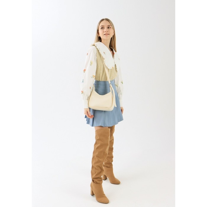 Сумка кросс-боди на молнии, цвет бежевый Сумка кросс-боди на молнии, цвет бежевый