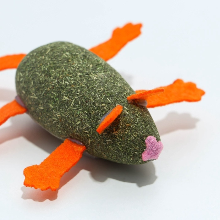 Игрушка для кошек &laquo;Кот&raquo; из кошачьей мяты, 8 х 2.5 см