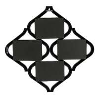 Фоторамка пластик на 4 фото 10х15 см "Песочные часы" чёрная 38x38 см Фоторамка пластик на 4 фото 10х15 см "Песочные часы" чёрная 38x38 см