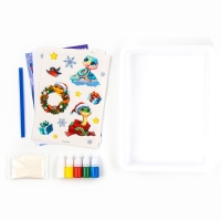 Новогодний набор для рисования на воде &laquo;Новый год! Змея эбру&raquo;, символ года 2025