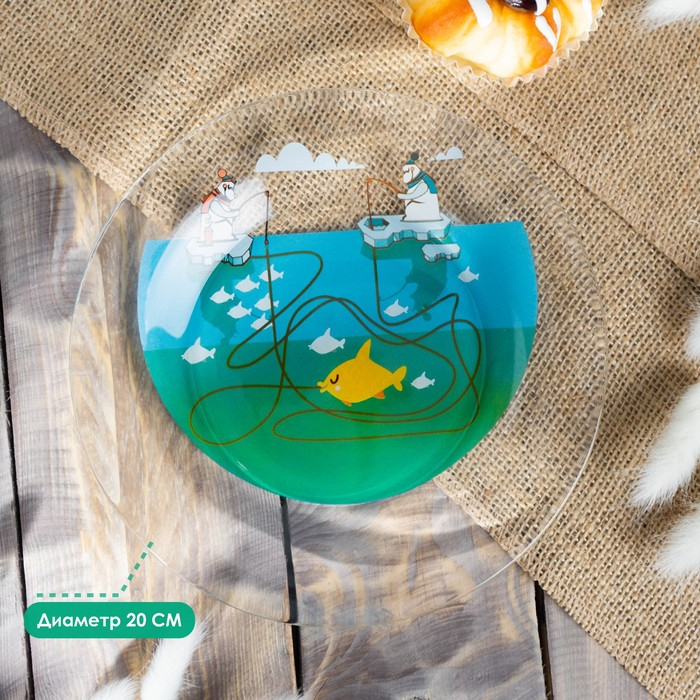 Набор детской посуды Доляна &laquo;Ловись большая и малая&raquo;, 3 предмета: миска 450 мл, тарелка d=20 см, кружка