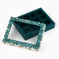 Коробка складная под 12 конфет &laquo;Ёлочные игрушки&raquo;, 14.4 х 18.4 х 3.8 см, Новый год