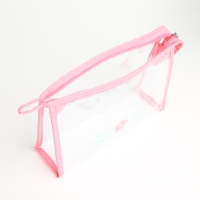 Набор косметичек 3 в 1 на молнии, цвет розовый