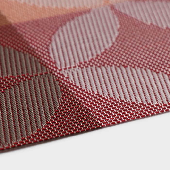 Салфетка сервировочная на стол Доляна «Пики», 45×30 см, цвет красный Салфетка сервировочная на стол Доляна «Пики», 45×30 см, цвет красный