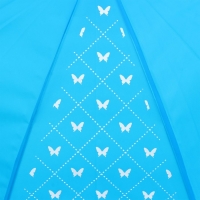 Зонт женский трость «Яркие бабочки», 8 спиц, d = 90 см, цвет синий Зонт женский трость «Яркие бабочки», 8 спиц, d = 90 см, цвет синий