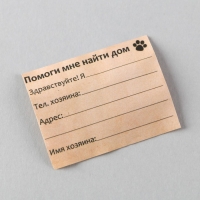 Адресник &laquo;Верный спутник&raquo; для вложения записки, капсула 5.2х1.4 см