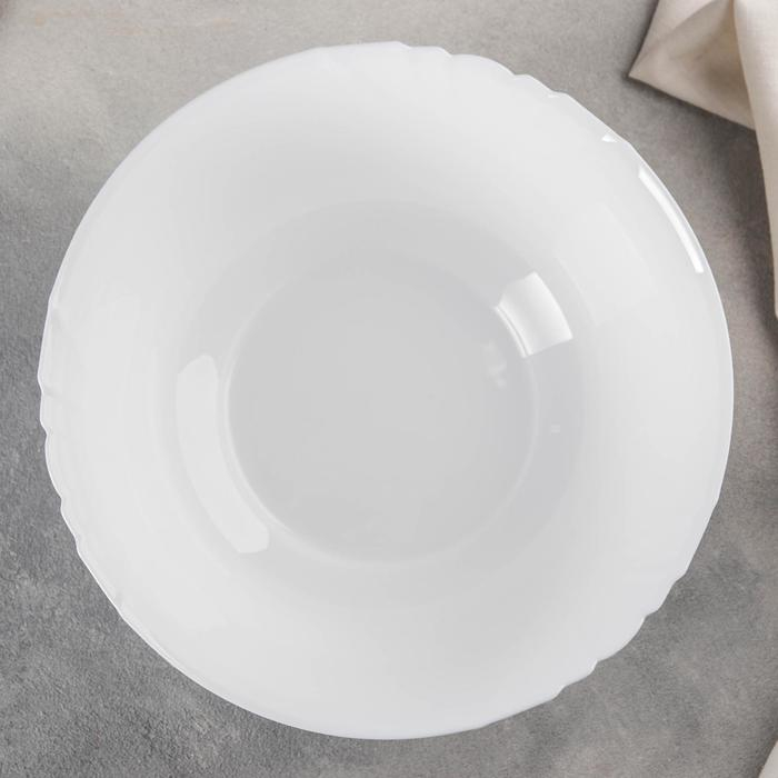 Салатник стеклокерамический Cadix, 2,7 л, d=24 см, цвет белый