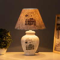 Лампа настольная керамика "Римская империя" Е14 220В 39х25х25 см RISALUX Лампа настольная керамика "Римская империя" Е14 220В 39х25х25 см RISALUX