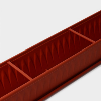 Ящик балконный &laquo;Алиция&raquo;, 100 см, с поддоном, цвет терракотовый