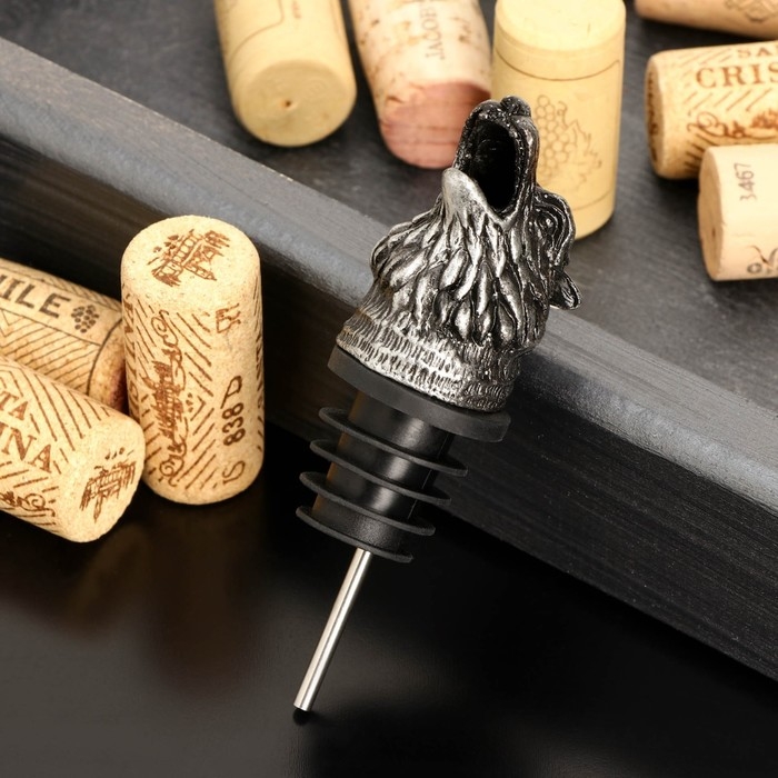 Гейзер для вина &laquo;Волк&raquo;, 9 см