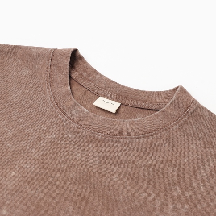 Футболка мужская MINAKU, цв.коричневый, р-р 46-48