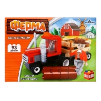 Конструктор Ферма &laquo;Лесозаготовочный грузовик&raquo;, 93 детали