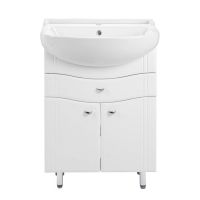 Комплект мебели: Тумба "Тура 60" + раковина "Амур 60", 60 х 45,5 х 82 см