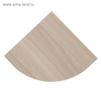 Полка угловая 250х250х16 мм Ясень шимо светлый