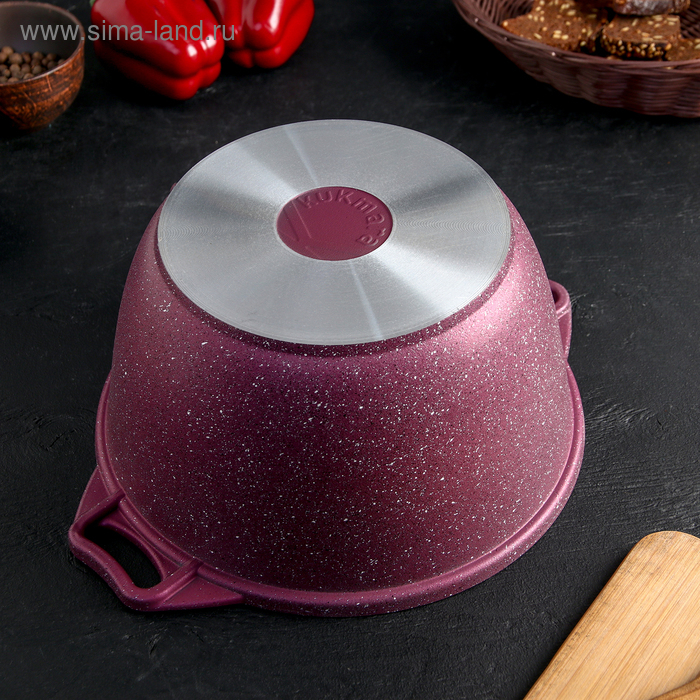Кастрюля Trendy style, 4 л, d=26 см, антипригарное покрытие, цвет фиолетовый Кастрюля Trendy style, 4 л, d=26 см, антипригарное покрытие, цвет фиолетовый