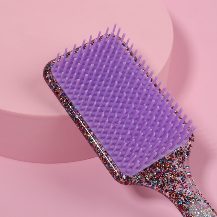 Расчёска массажная, широкая, 5,5 × 17,5 см, цвет МИКС Расчёска массажная, широкая, 5,5 × 17,5 см, цвет МИКС