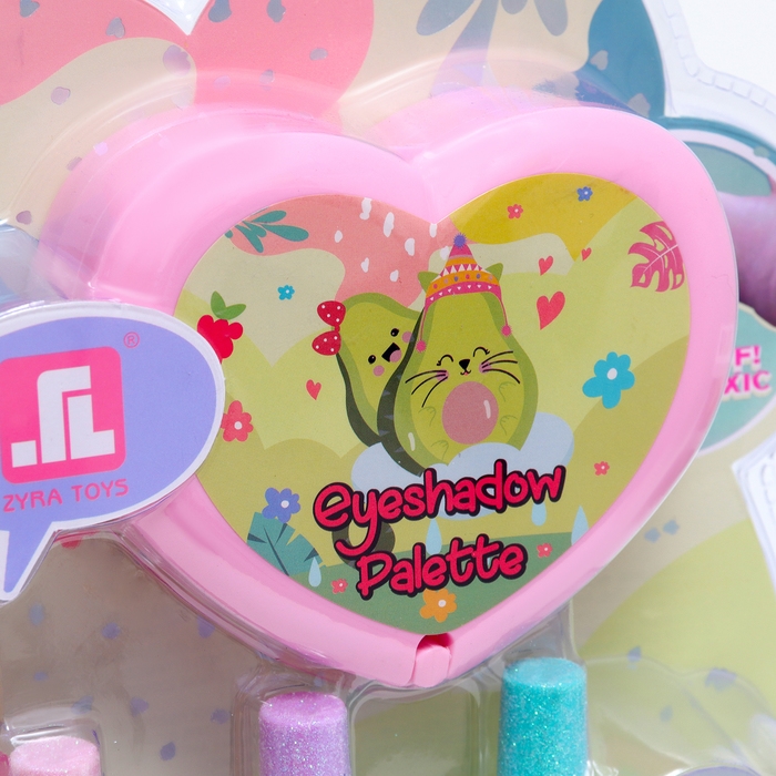 Набор косметики для девочки Набор косметики для девочки "Авокадо", с палеткой теней