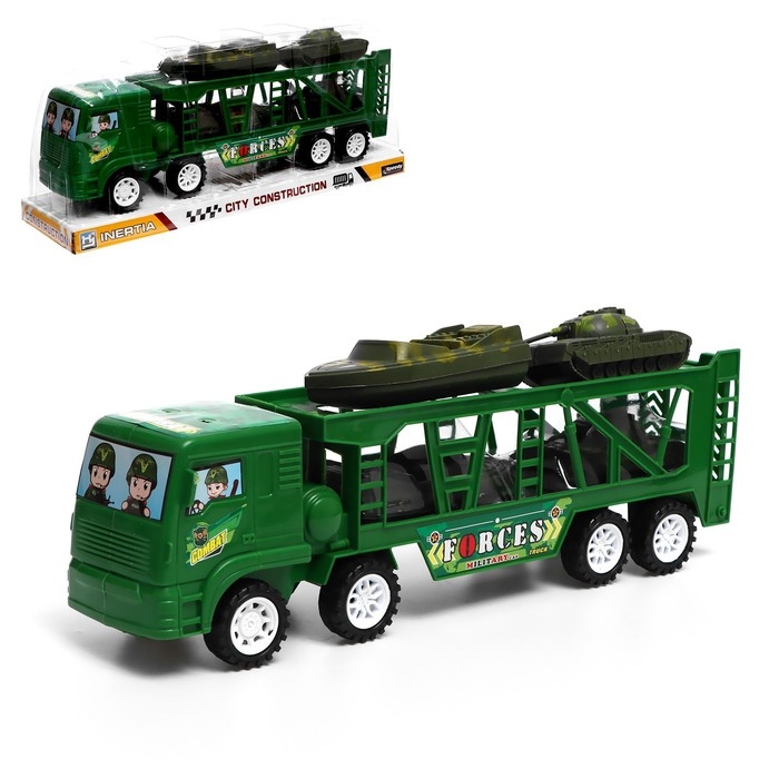 Грузовик инерционный &laquo;Военный автовоз&raquo;