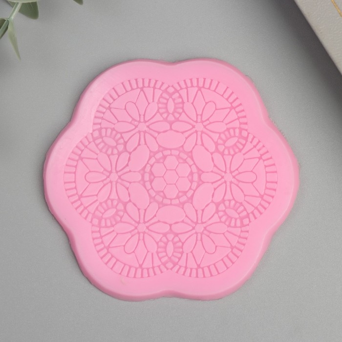 Молд силикон Молд силикон "Мехенди с цветами" 7,9х7,9 см