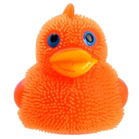 Мяч детский резиновый ёжка световой &laquo;Утята&raquo;, цвета МИКС , в шоубоксе