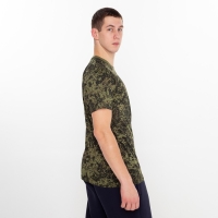 Футболка мужская, цвет зелёный/пиксель, размер 48 Футболка мужская, цвет зелёный/пиксель, размер 48