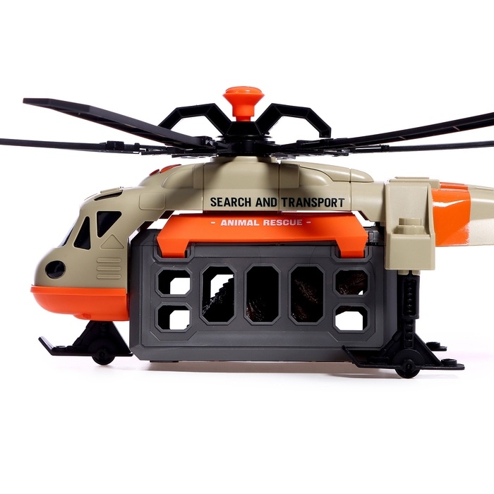 Вертолет «Дино», 1:16, с динозавром, световые и звуковые эффекты Вертолет «Дино», 1:16, с динозавром, световые и звуковые эффекты