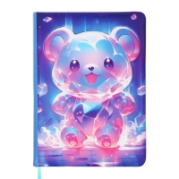 Записная книжка подарочная 96л,линия, цветной срез,обложка ПВХ 3D Мишка (17,7х12,4см) Записная книжка подарочная 96л,линия, цветной срез,обложка ПВХ 3D Мишка (17,7х12,4см)