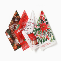 Набор кухонных полотенец Доляна &laquo;Новогоднее настроение&raquo; 35х60см-4шт, 100% хл