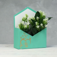 Конверт с золотым тиснением "Ты в моём сердце", морская волна 18 х 24 х 7 см Конверт с золотым тиснением "Ты в моём сердце", морская волна 18 х 24 х 7 см