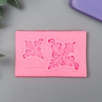 Молд силикон "Два узора" 2 предмета 0,6х3,9х6 см Молд силикон "Два узора" 2 предмета 0,6х3,9х6 см