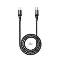 Кабель Hoco X50, Type-C - Type-C, 5 А, 100 Вт, Power Delivery, 2 м, черный Кабель Hoco X50, Type-C - Type-C, 5 А, 100 Вт, Power Delivery, 2 м, черный