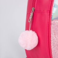 Рюкзак детский для девочки с блестящим карманом &laquo;Котик&raquo;, 27х23х10 см