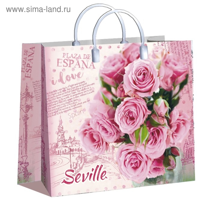 Пакет Пакет "Севилья", мягкий пластик, 30х30 см, 150 мкм