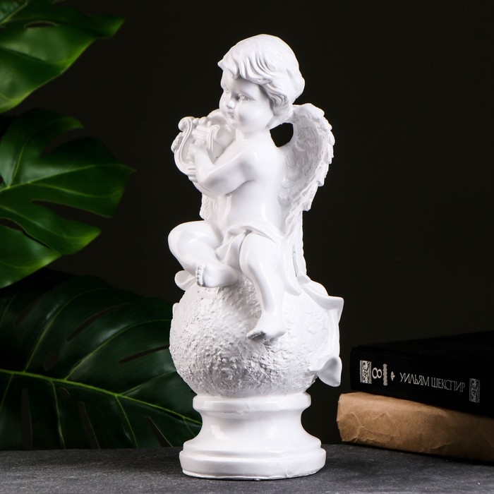 Фигура Фигура "Ангел на шаре с арфой" 32х13 см