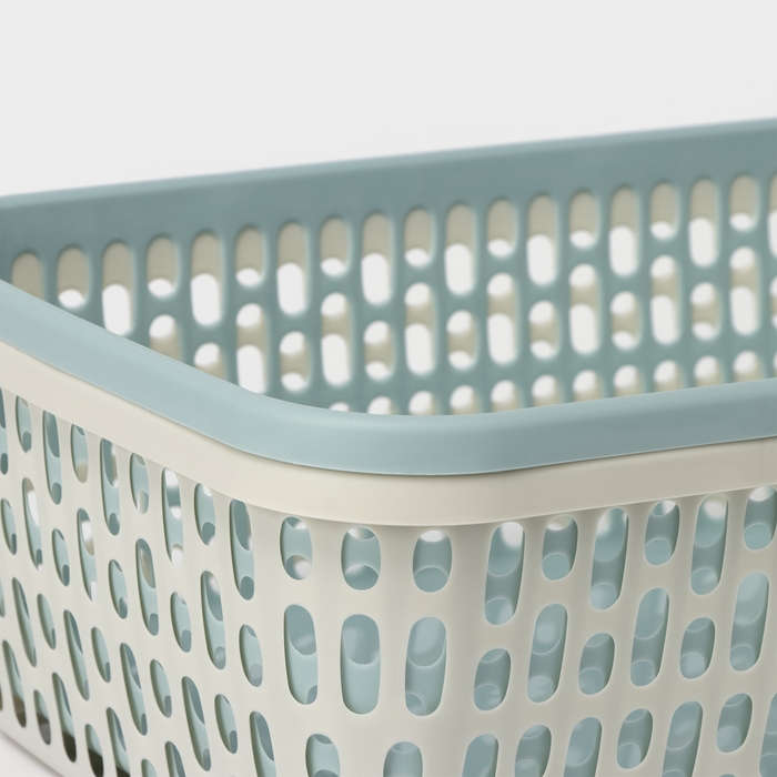 Корзина для хранения, 35×25×12 см, цвет МИКС Корзина для хранения, 35×25×12 см, цвет МИКС