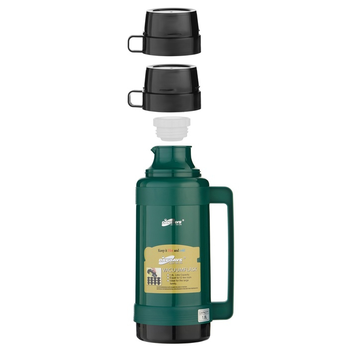 Термос 1.8 л, со стеклянной колбой, 12 х 36 см, зеленый Термос 1.8 л, со стеклянной колбой, 12 х 36 см, зеленый