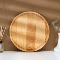 Набор разделочных досок на подставке &laquo;Фортуна&raquo;, d=30, 20&times;1,8 см, пропитаны минеральным маслом, берёза