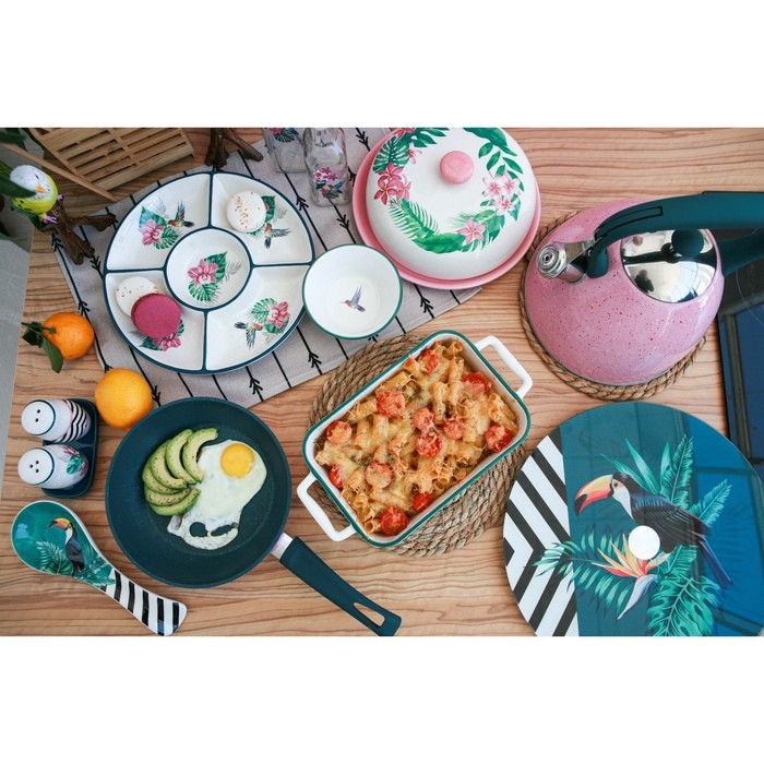 Лимонница Доляна &laquo;Тропики&raquo;, 9&times;9 см, цвет белый