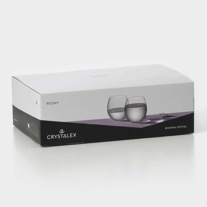 Набор стеклянных стаканов &laquo;Пион&raquo;, 380 мл, 6 шт