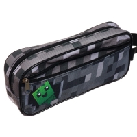 Пенал мягкий 2 отделения, 100 х 200 х 70 мм, объёмный, боковой карман, с ручкой, Calligrata, "Пиксельный мир" Пенал мягкий 2 отделения, 100 х 200 х 70 мм, объёмный, боковой карман, с ручкой, Calligrata, "Пиксельный мир"