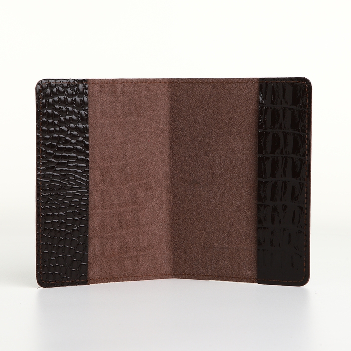 Обложка для паспорта TEXTURA, цвет коричневый
