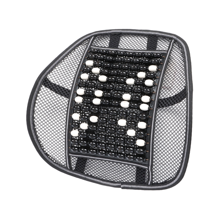 Ортопедическая спинка на сиденье с массажером, 40&times;40 см, черный