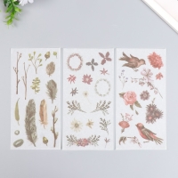 Наклейки "Осенние краски" набор 3 листа 10х20 см Наклейки "Осенние краски" набор 3 листа 10х20 см