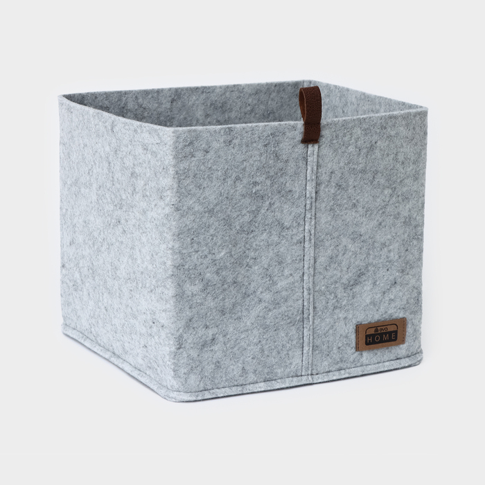 Корзина для хранения Eva Elegance, 28&times;28&times;24 см, цвет серый