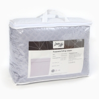 Покрывало LoveLife Tufting: Квадрат цв.серо-сиреневый, 150*220±5см, микрофайбер, 100% п/э Покрывало LoveLife Tufting: Квадрат цв.серо-сиреневый, 150*220±5см, микрофайбер, 100% п/э