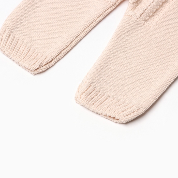 Комбинезон детский вязаный MINAKU, рост 92-98, цвет бежевый