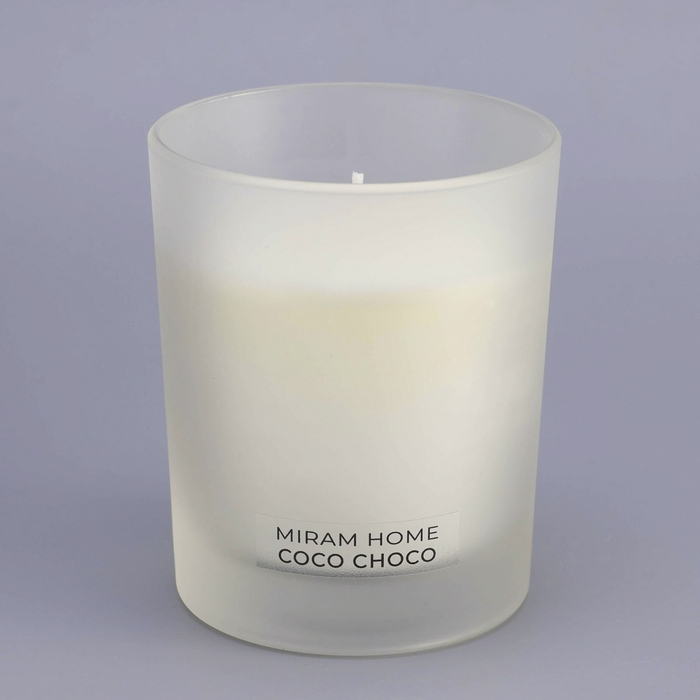Свеча ароматическая в стекле "COCO CHOCO", кокос, шоколад и мёд, 200 г