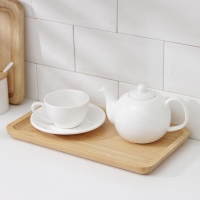 Блюдо для подачи Доляна Striata, 32&times;18&times;2 см, бамбук