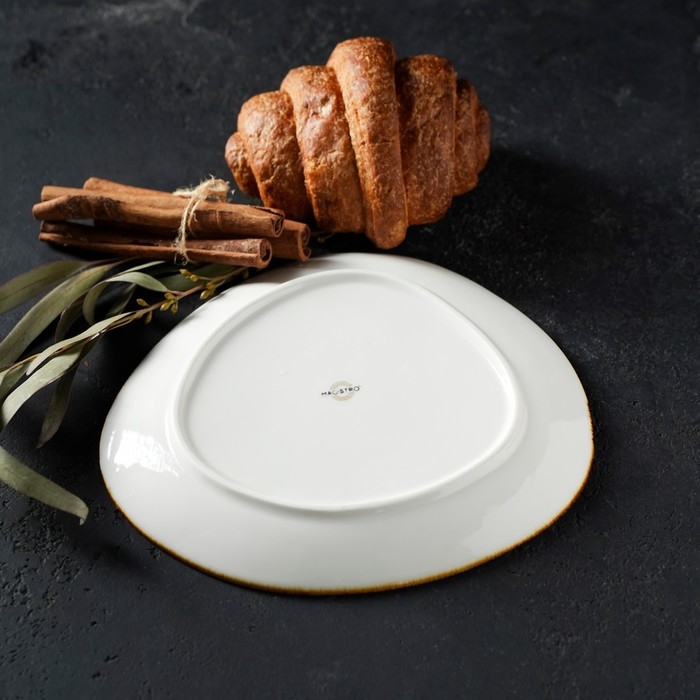 Блюдо для подачи Magistro «Церера», 18×15,6 см, цвет коричневый Блюдо для подачи Magistro «Церера», 18×15,6 см, цвет коричневый