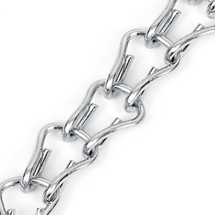 Ошейник - удавка с табличкой под гравировку, плетённый, 60 см, толщина проволоки 3 мм Ошейник - удавка с табличкой под гравировку, плетённый, 60 см, толщина проволоки 3 мм